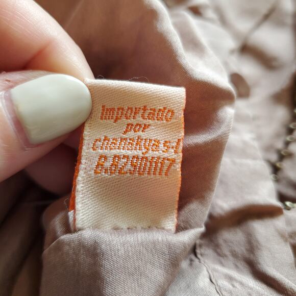 Raasta 100% Silk Beaded Bomber Jacket Size L Blush Pink Studded Bow Going Out - Picture 13 of 15